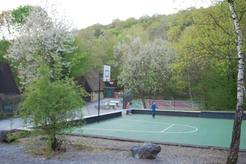 Sportveld op het domein